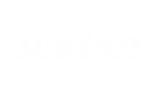Schriftzug Auréna in weiß