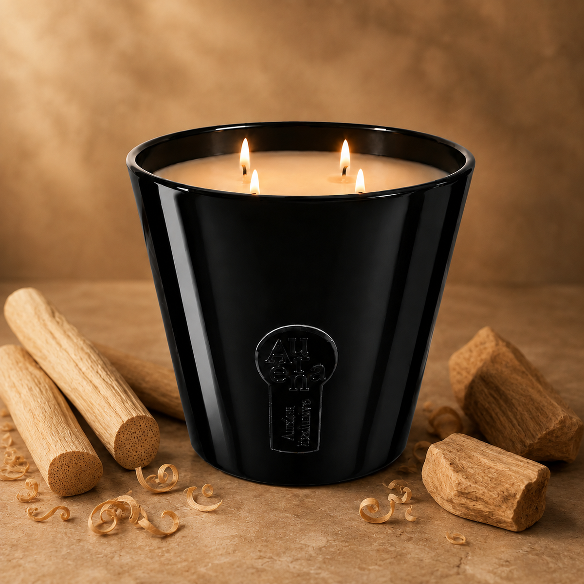 Sandelholz Duftkerze 650 g – 4 Dochte